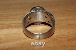 Wwii Ww2 Original German Army Legion Volunteer Veteran Chrome Plated Skull Ring